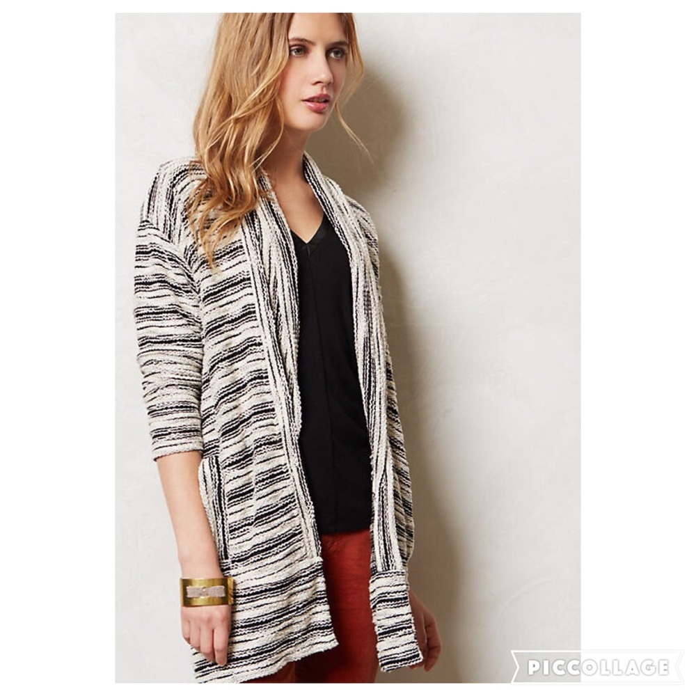 Anthropologie Verona Striped Cardigan by Dolan Size Small
